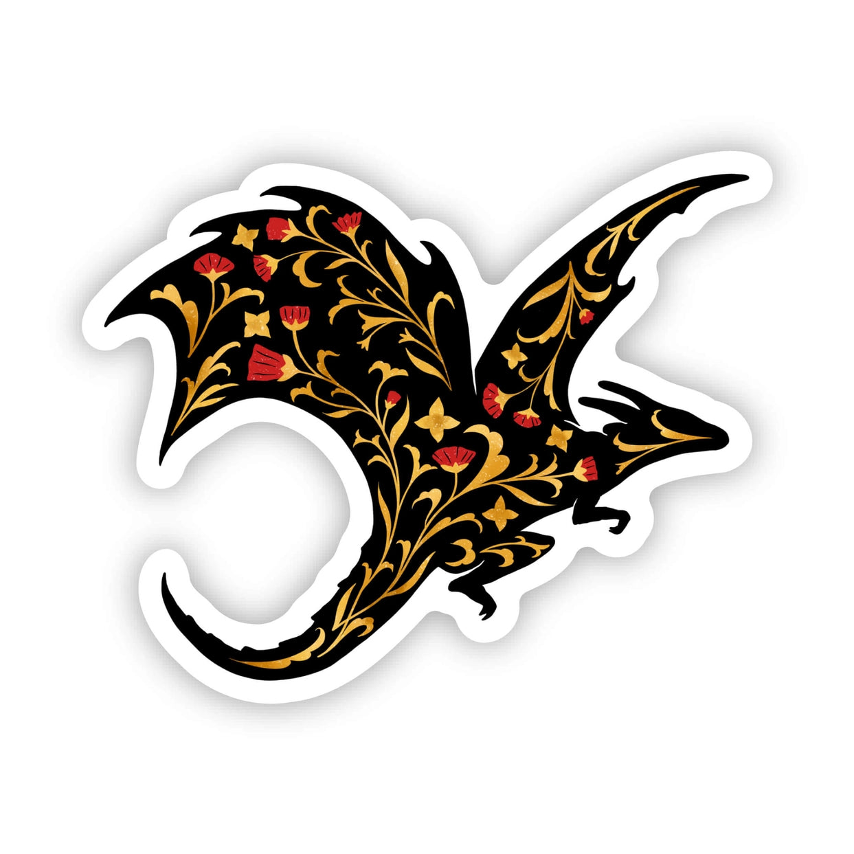 Sticker - Flower Dragon