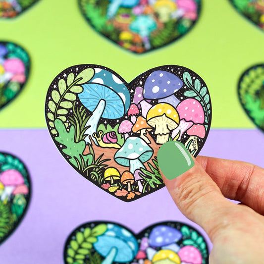 Sticker - Forest Mushroom Heart