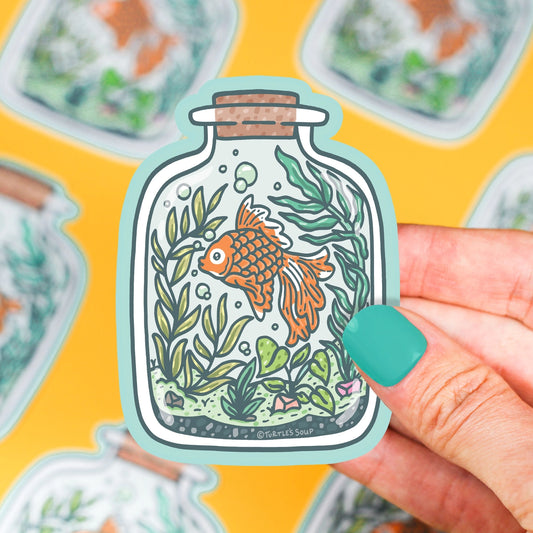 Sticker - Goldfish Terrarium