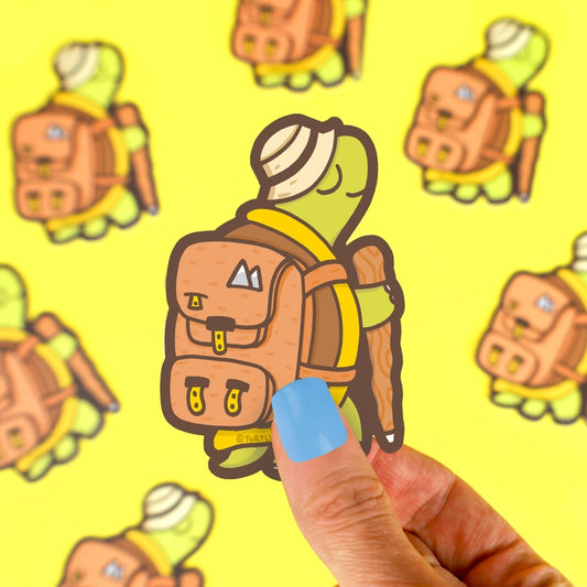 Sticker - Hiking Tortoise