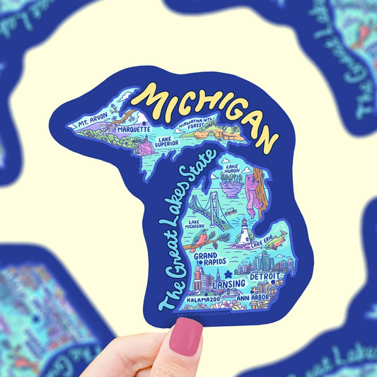 Sticker - Michigan Great Lakes State