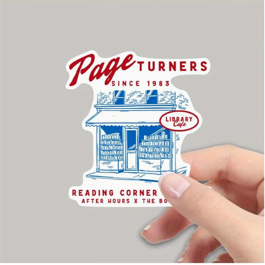 Sticker - Page Turners Library Cafe