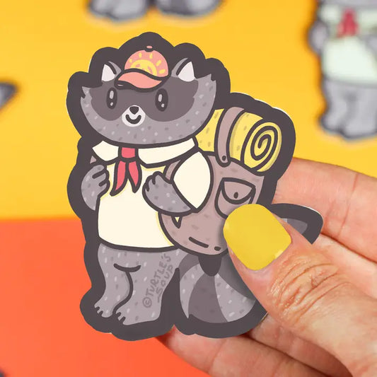 Sticker - Raccoon Hiker
