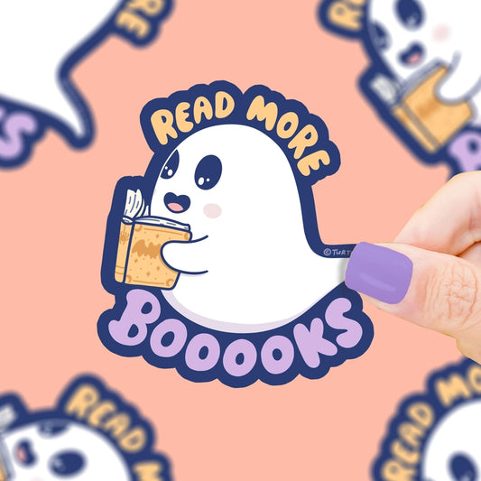 Sticker - Read More Books Ghost