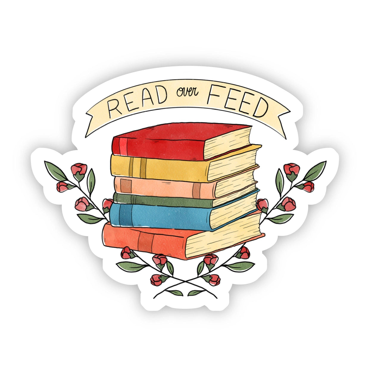 Sticker - Read Over Feed