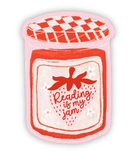 Sticker - Reading Is My Jam Jar