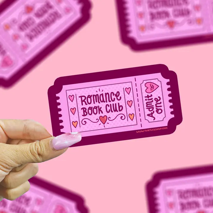 Sticker - Romance Book Club Ticket