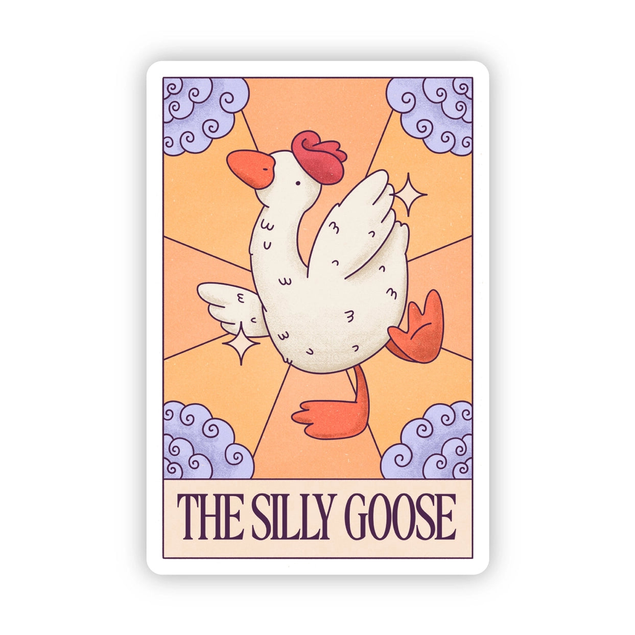 Sticker - Silly Goose Tarot Card