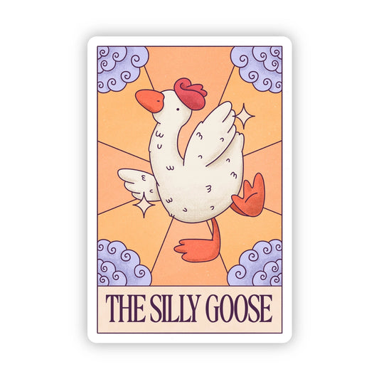 Sticker - Silly Goose Tarot Card