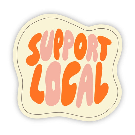 Sticker - Support Local Retro