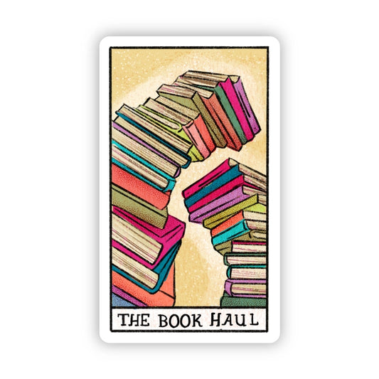 Sticker - Book Haul Tarot Card