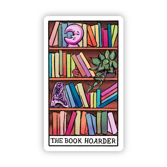 Sticker - Book Hoarder Tarot Card