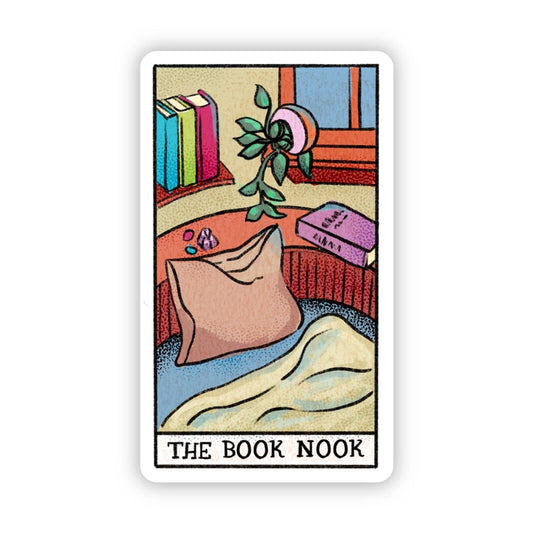 Sticker - Book Nook Tarot Card