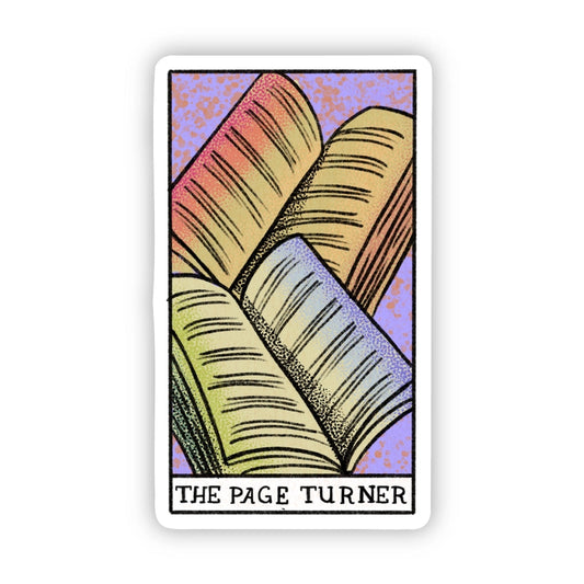Sticker - Page Turner Tarot Card