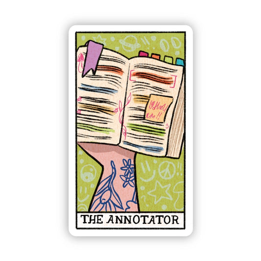 Sticker - The Annotator Tarot Card