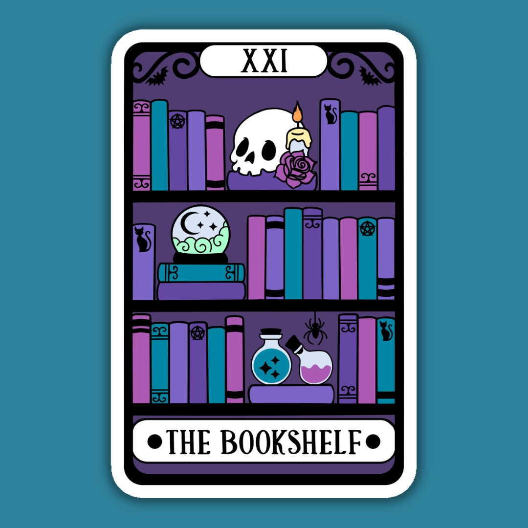 Sticker - The Bookshelf Alternative Tarot Card