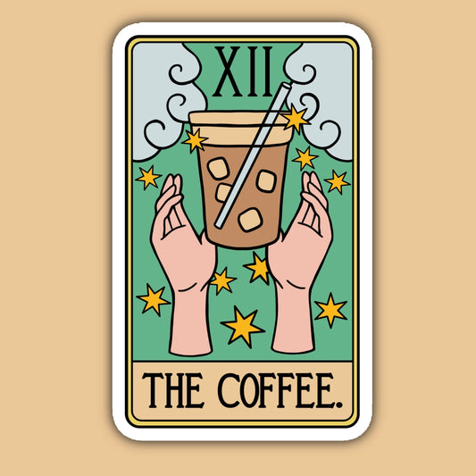 Sticker - The Coffee Tarot Card