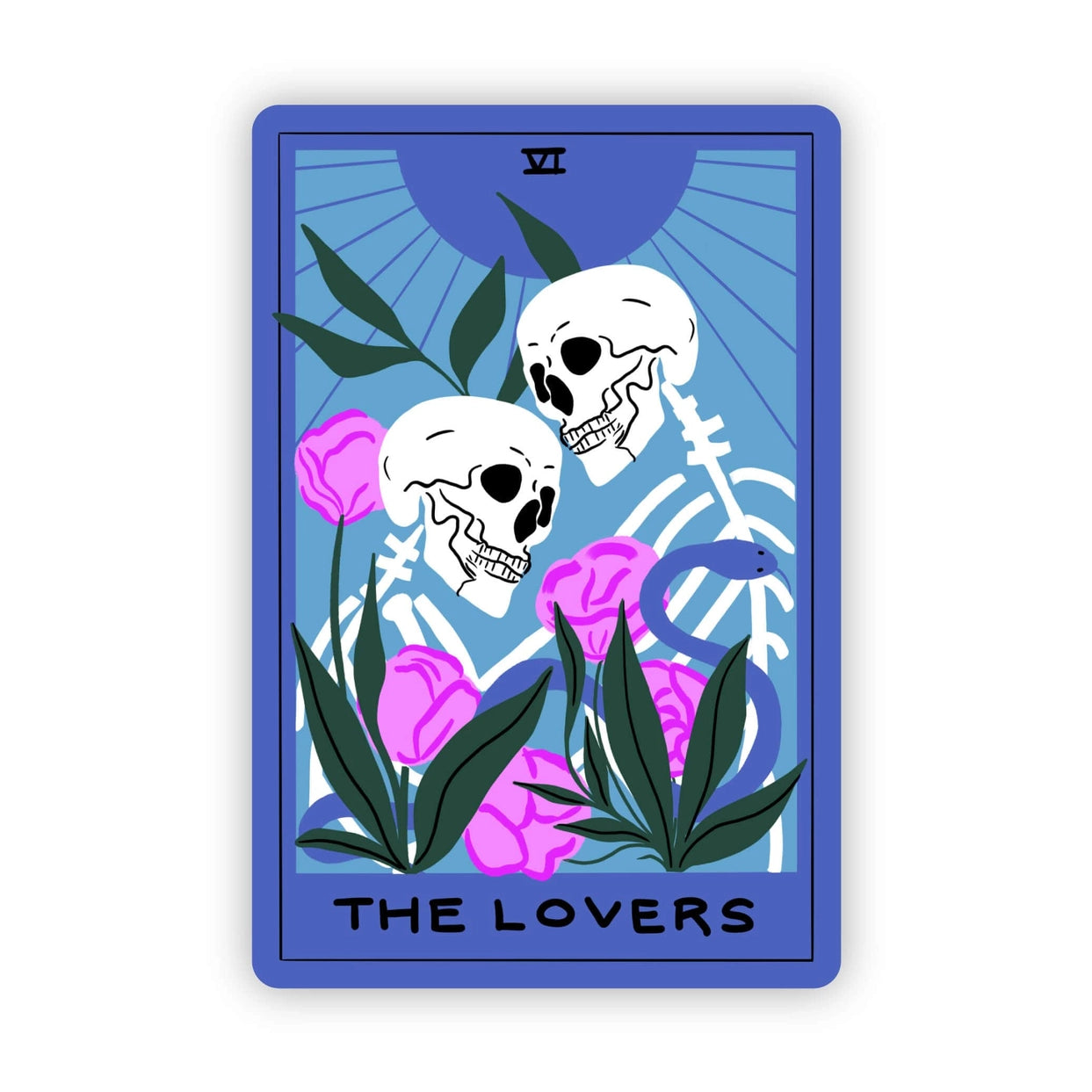 Sticker - The Lovers Tarot Card