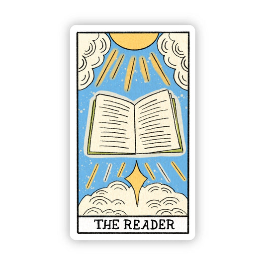 Sticker - The Reader Book Tarot Card