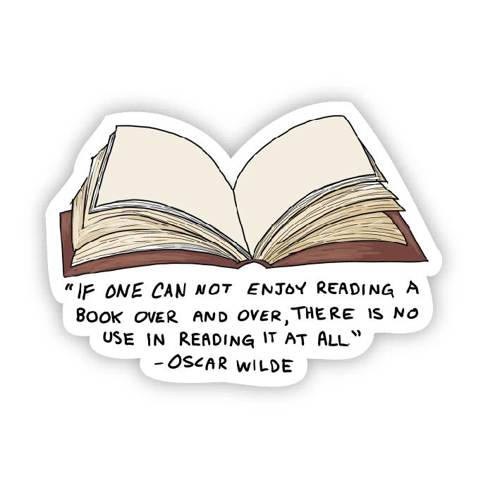 Sticker - "Enjoy Reading A Book" Wilde