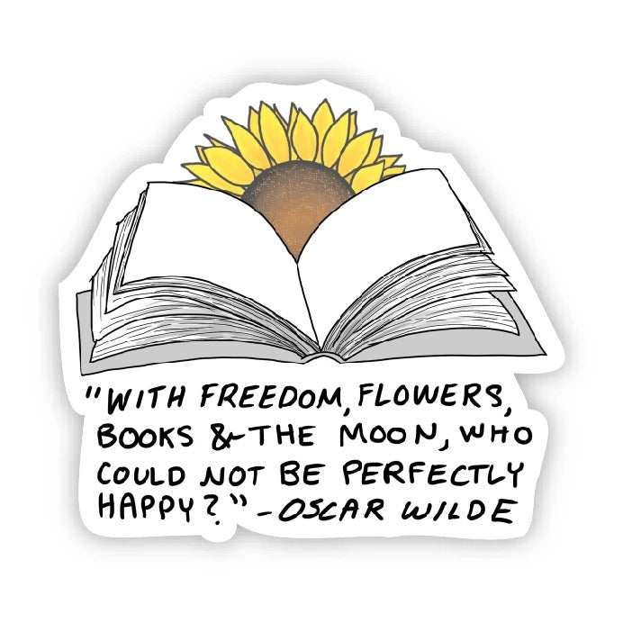 Sticker - "With Freedom Flowers" Wilde