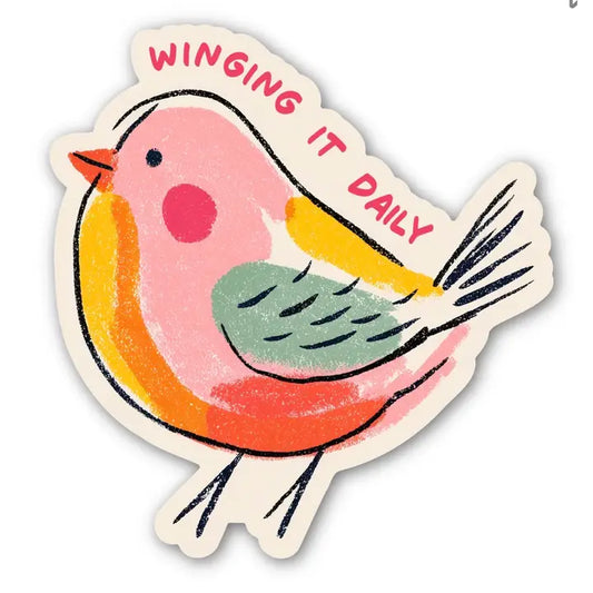 Sticker - Winging It Daily Bird