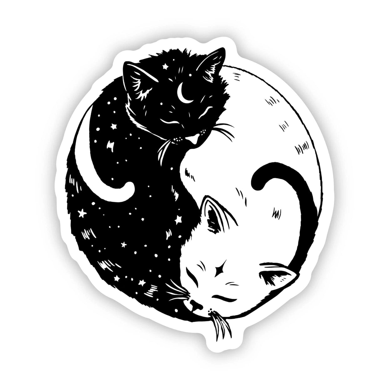 Sticker - Yin & Yang Cats