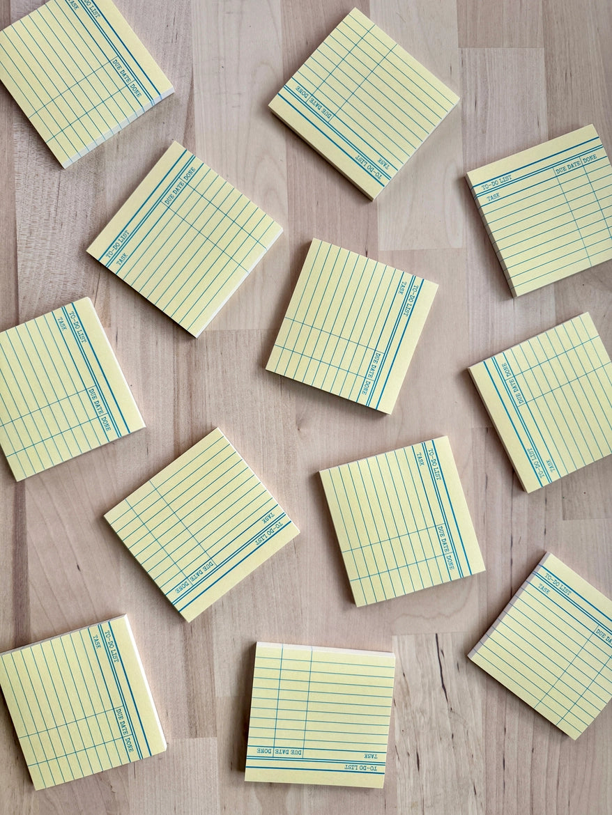 Sticky Notes - Library Card – Cellar Bird Books