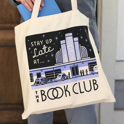 Tote Bag - Stay Up Late at the Book Club
