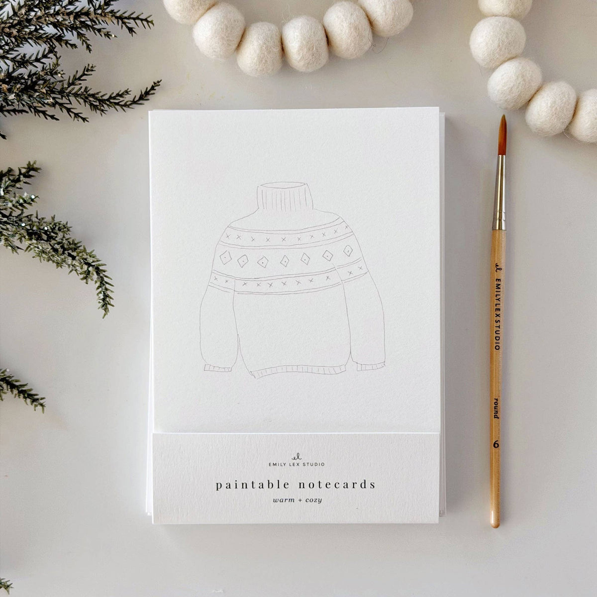 Watercolor Notecards - Warm + Cozy