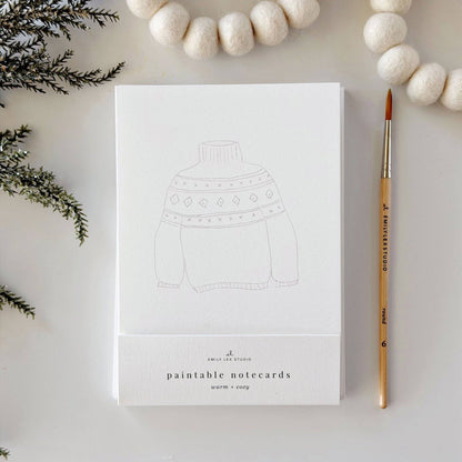 Watercolor Notecards - Warm + Cozy