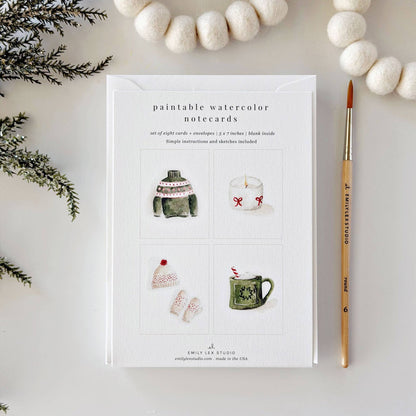 Watercolor Notecards - Warm + Cozy