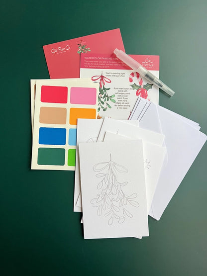 Watercolor Kit: Christmas Cards