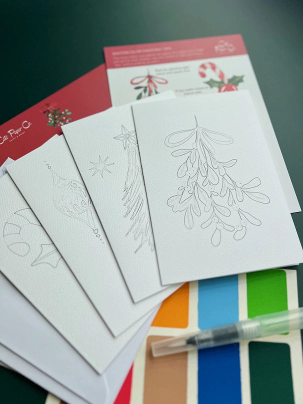 Watercolor Kit: Christmas Cards