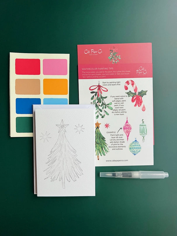 Watercolor Kit: Christmas Cards