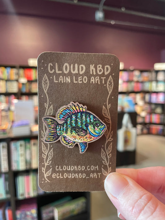 Wooden Pin - Bluegill